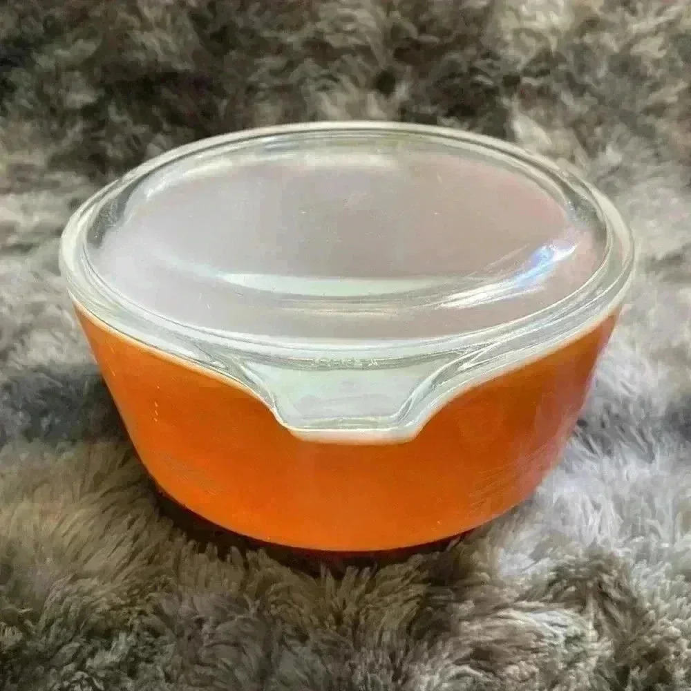 Pyrex Vintage 1980's Autumn Harvest Wheat Serving Casserole Dish 472-B - Picture 11 of 16